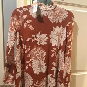 NWT Agnes & Dora floral SOFT swing tunic